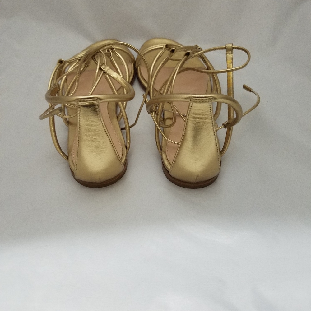 Gianvito rossi Mekong silk gold sandal 37 - Picture 5 of 5